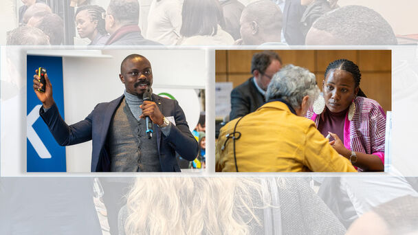 Collage aus Szenen der Konferenz 2024