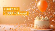 Bild mit Torte und Luftballon