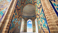 Portal im Mausoleum Shahi Zinda in der Stadt Samarkand, Usbekistan