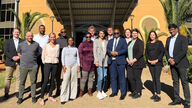 group picture of the German delegation and African hosts